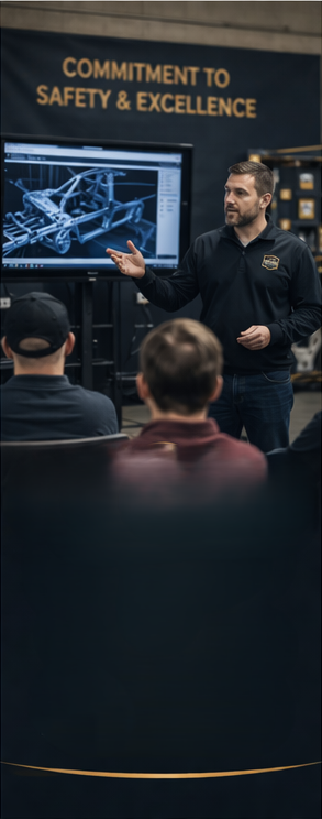 Collision repair training session — OCRA education and certification